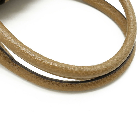 GUCCI G Handbag Tote Bag Embossed Leather Camel 145822 - Picture 4 of 8